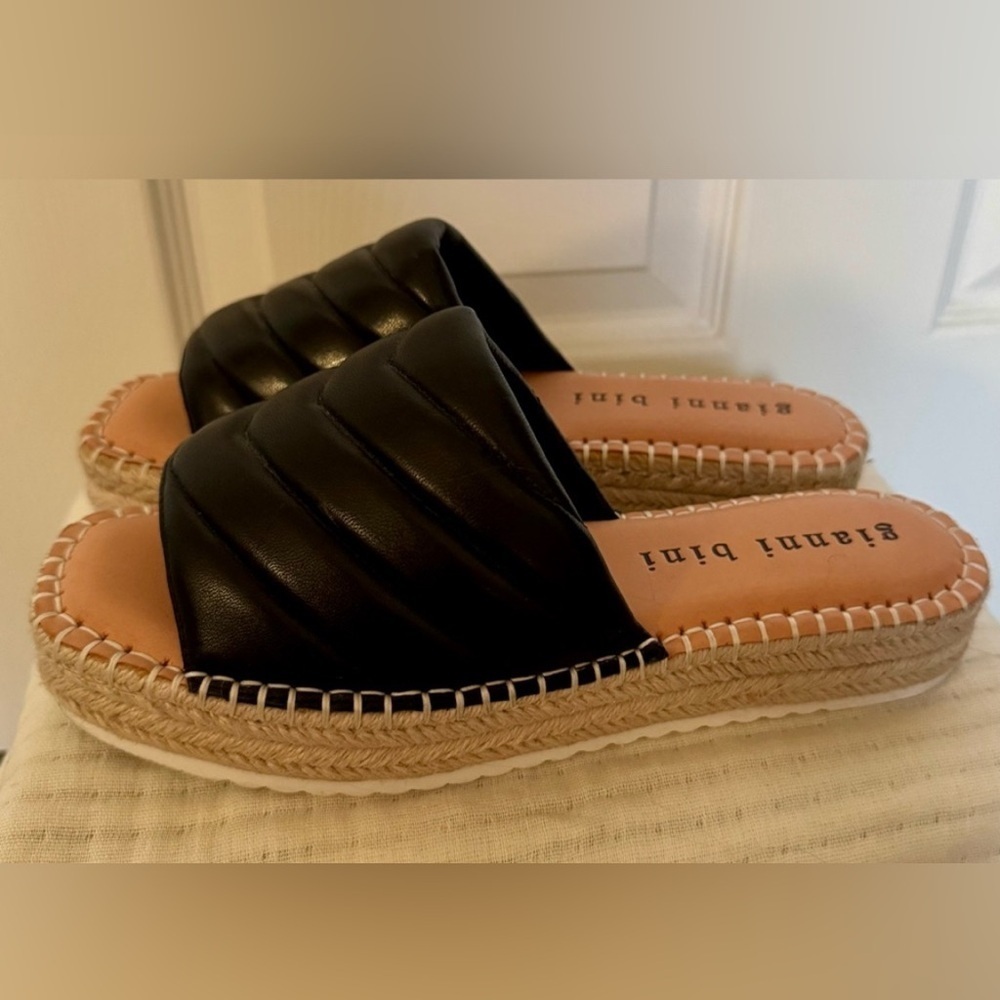 Gianni Bini Black Espadrille Shoes size 7